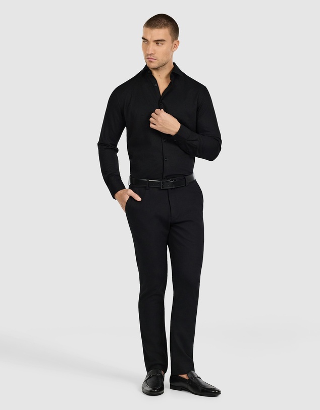 Tarocash - Cy Slim Textured Bamboo Shirt