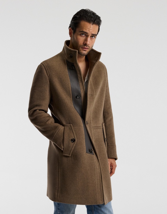 Calibre - Wool Funnel Neck Coat