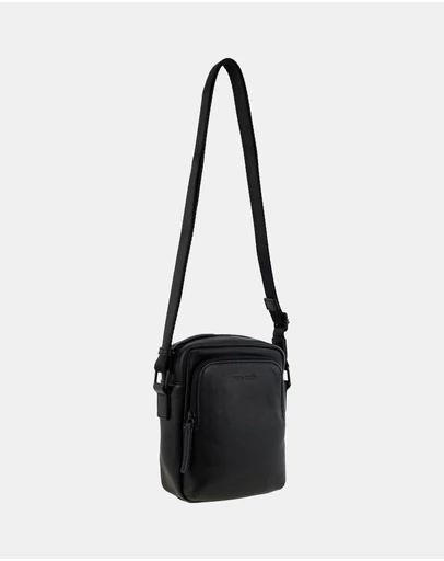 Pierre Cardin - Pierre Cardin Men's Leather Classic Crossbody Bag