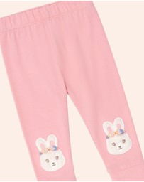 Huxbaby - Flower Field Bunny Leggings - Babies-Kids