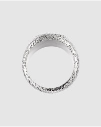 Haze & Glory - ICONIC EXCLUSIVE - Ring Signet Men Onyx Circle 925 Sterling Silver
