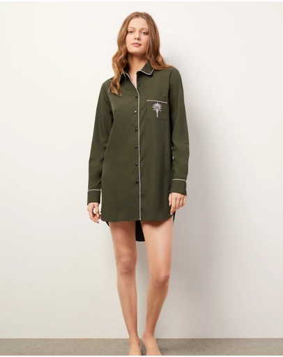 Wanderluxe Sleepwear - The Fern Night Shirt