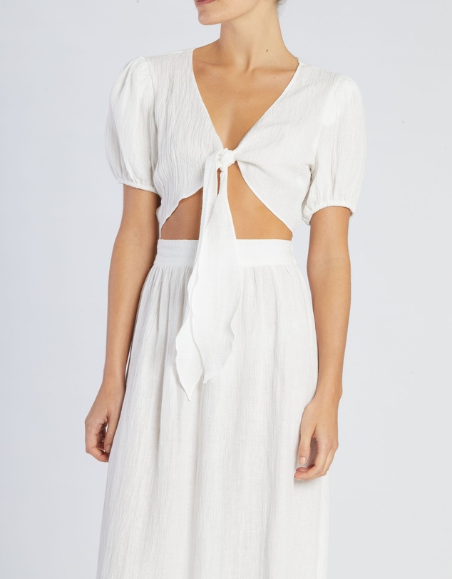 Amelius - Saloma Linen Crop Top