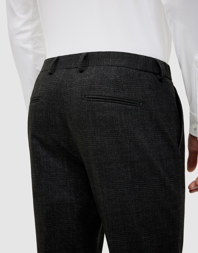 Politix - Travel Performance Jersey Check Tailored Pant