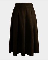 Forcast - Ryan Pleated Midi Skirt