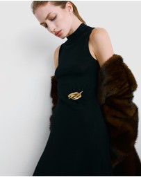 M.N.G - Knitted Dress With Metal Detail