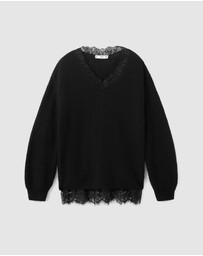 M.N.G - Jumper With Lace Detail