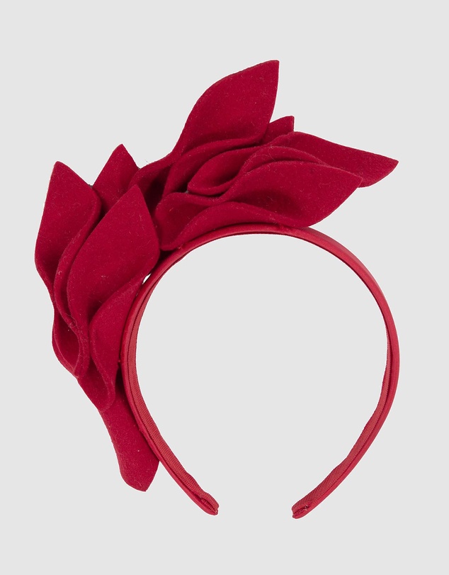 Max Alexander - Felt Red Winter Racing Fascinator