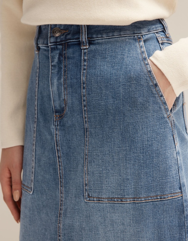 Trenery - Longline Denim Skirt