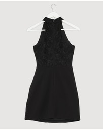 Revibe - Repaired CHANCERY Chappel Lace Mini Dress - AU 10