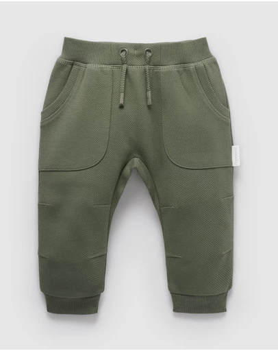 Purebaby - Slouchy Track Pant -Kids-Babies