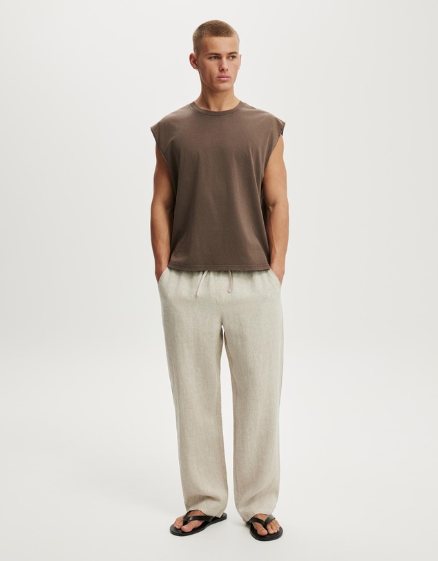 Cotton On - Baggy Linen Pants