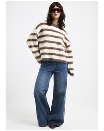 Insight - Aisha Brushed Stripe Crew Knit