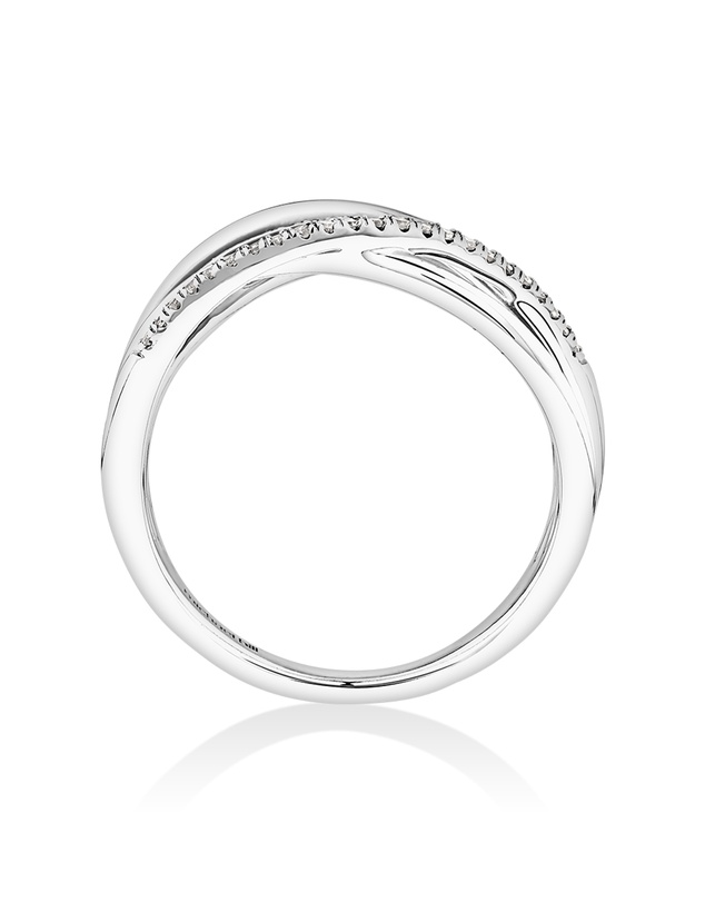 Michael Hill - Ring with 0.10 Carat TW of Diamonds in Sterling Silver