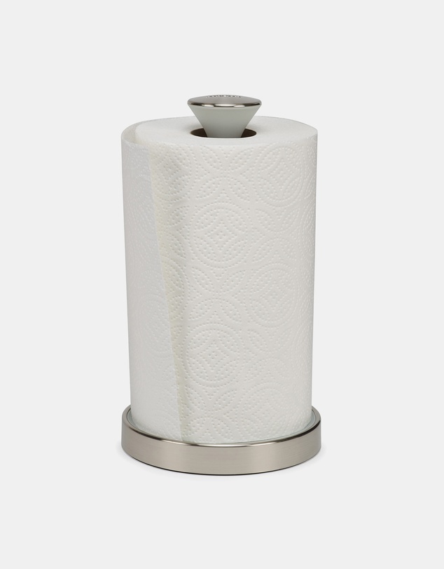 Joseph Joseph - Push&Tear™ Easy-Tear Kitchen Roll Holder (Stone)