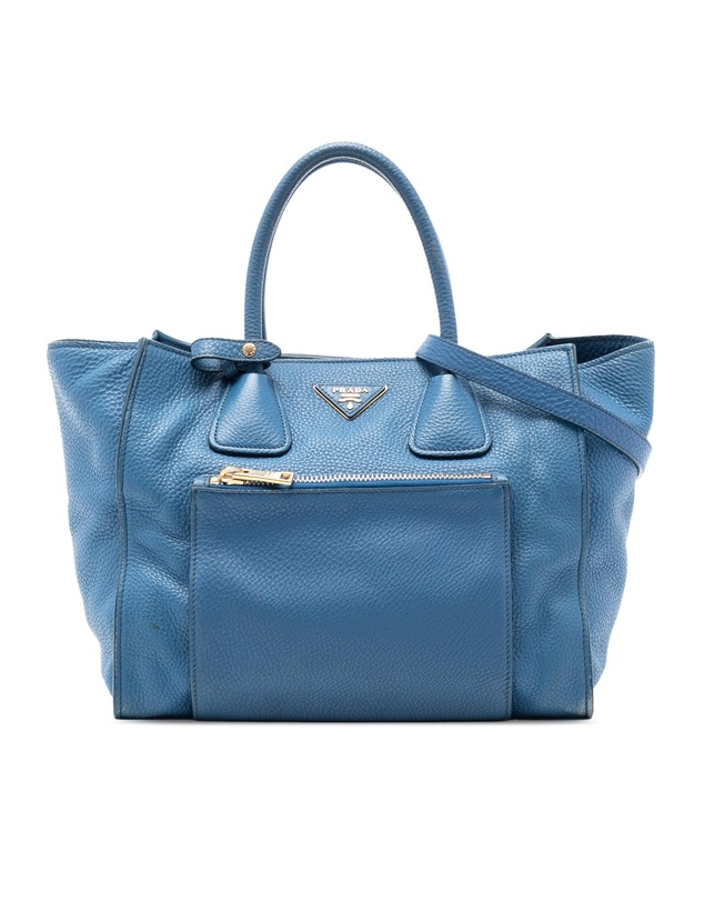 Pre-Loved by Azura Reborn - Pre-Loved Vitello Daino Front Pocket Open Convertible Tote