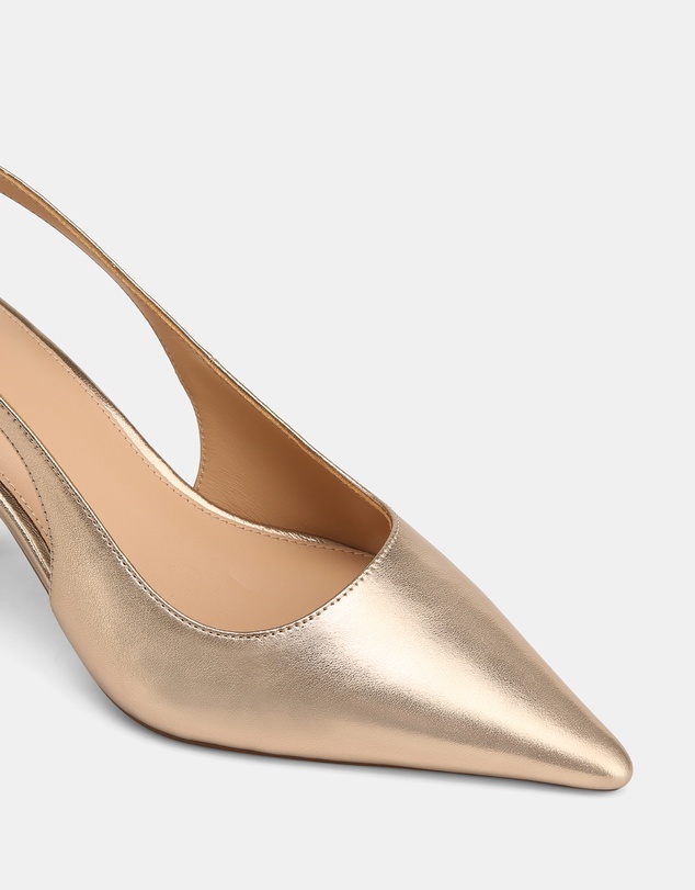 Wittner - Leia Metallic Leather Slingbacks