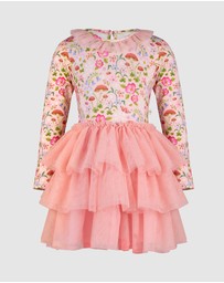Fleur Harris - 'Toadstool' Rosy Tutu Dress in Apricot
