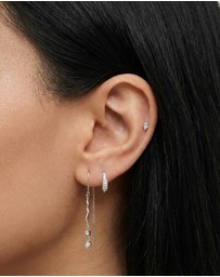 HOUSE OF SLANI - Netro Crystal Silver Studs
