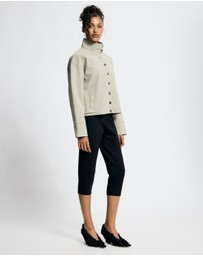 Lover - Lucinda Suede Look Funnel Neck Jacket