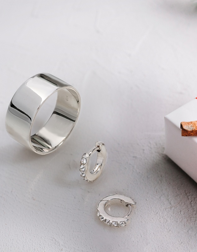 Elli Jewelry - Stacking Band Ring in 925 Silver