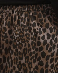 Atmos&Here Curvy - Aloura Leopard Print Mini Skirt