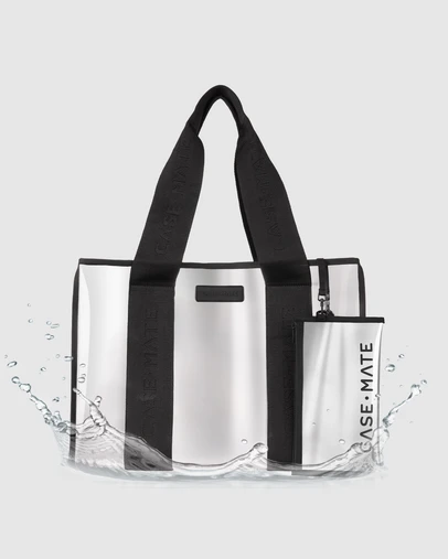Case-Mate - Case-Mate Silver Chrome Tote w/ Phone Pouch