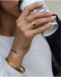 HOUSE OF SLANI - Adeline Wave Gold Ring