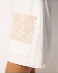 AERE - Mariella Linen Mini Dress
