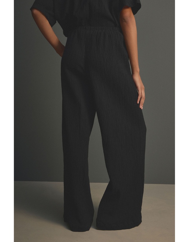 NEXT - Wide Leg Textured Trousers with Linen