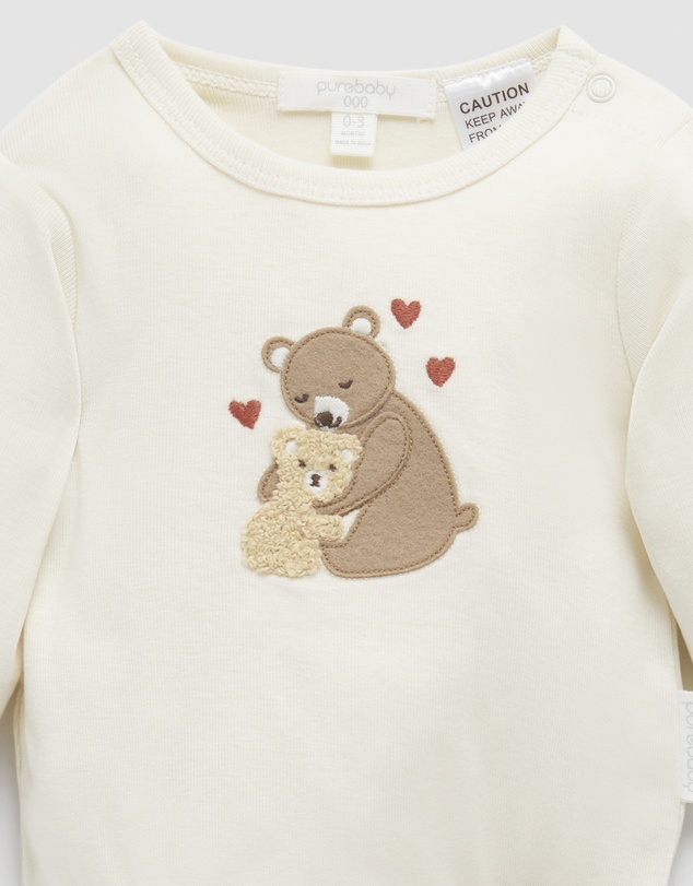Purebaby - Love Bear 2 Piece Set -Kids-Babies