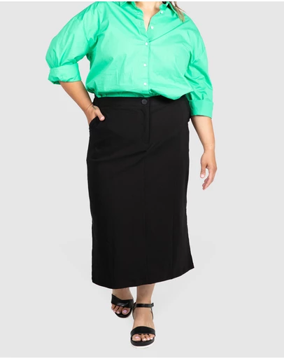 Love Your Wardrobe - Tyra Bengaline Midi Skirt