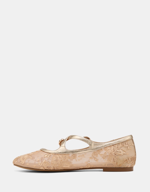 Wittner - Dotty Lace Mesh Textile Ballet Flats