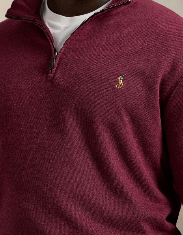 Polo Ralph Lauren - ICONIC EXCLUSIVE - Big & Tall - Estate-Rib Quarter-Zip Pullover