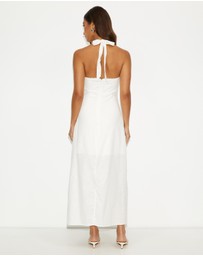 Dazie - Nora Linen Blend Midi Dress