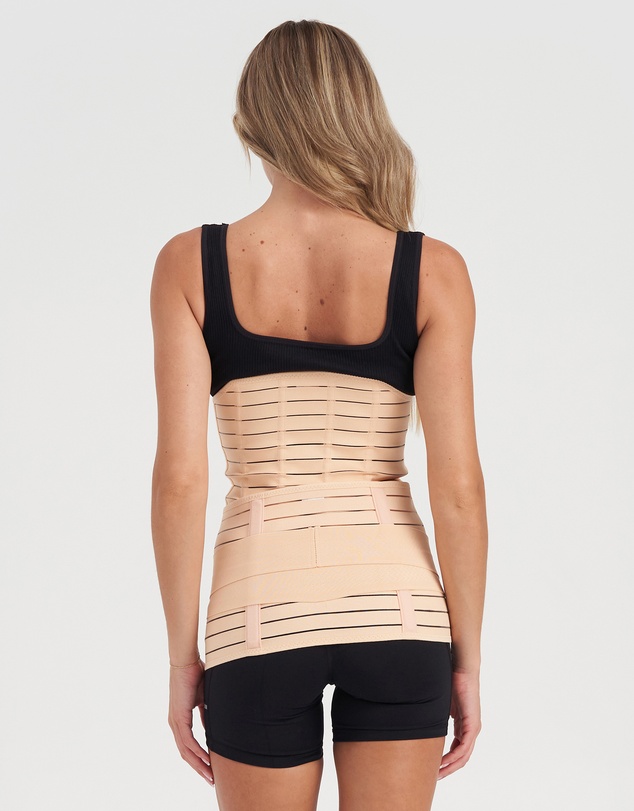 Core Trainer - Post Pregnancy Waist and Hip Band 2 Pack Nude