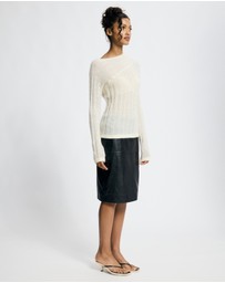 Lover - Seraphine Mohair Blend Sheer Jumper