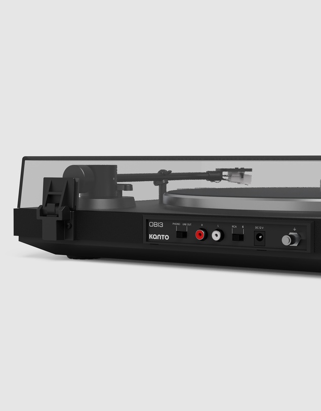 iWorld - Kanto OBI3 Turntable with Bluetooth 5.3, Preamp, and Pitch Control - Matte Black