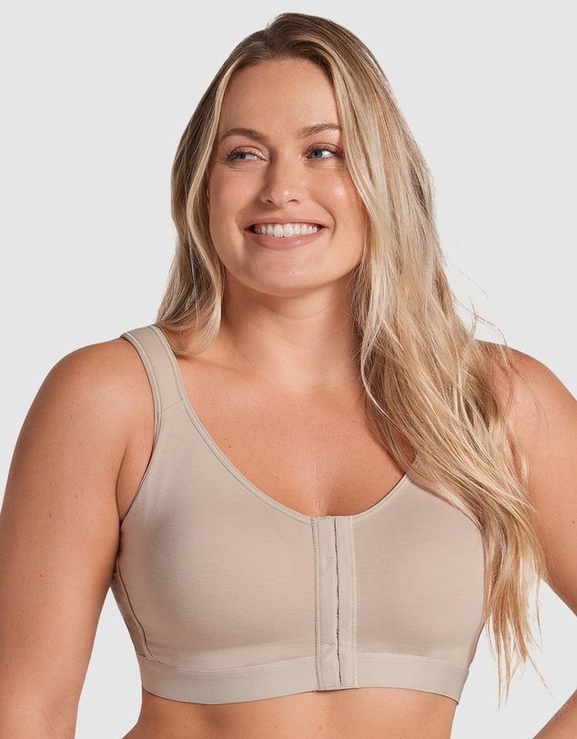 Leonisa - All-in-One Cotton Posture Corrector Wireless Front Open Bra