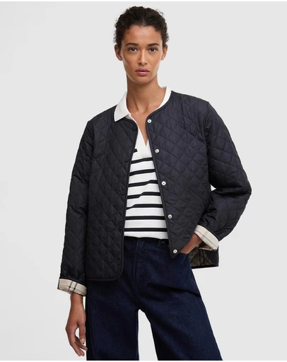 Barbour - Cashel Collarless Quilted Jacket