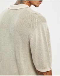 Rhythm - Hi Lo Knit Button Up Shirt