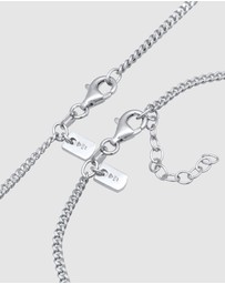 Kuzzoi - ICONIC EXCLUSIVE - Jewelry Set Curb Set Basic in 925 Sterling Silver