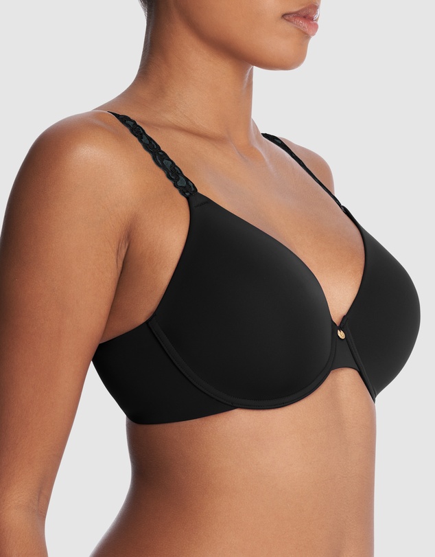 Natori - Pure Luxe Lace Strap Smooth Contour T-Shirt Bra