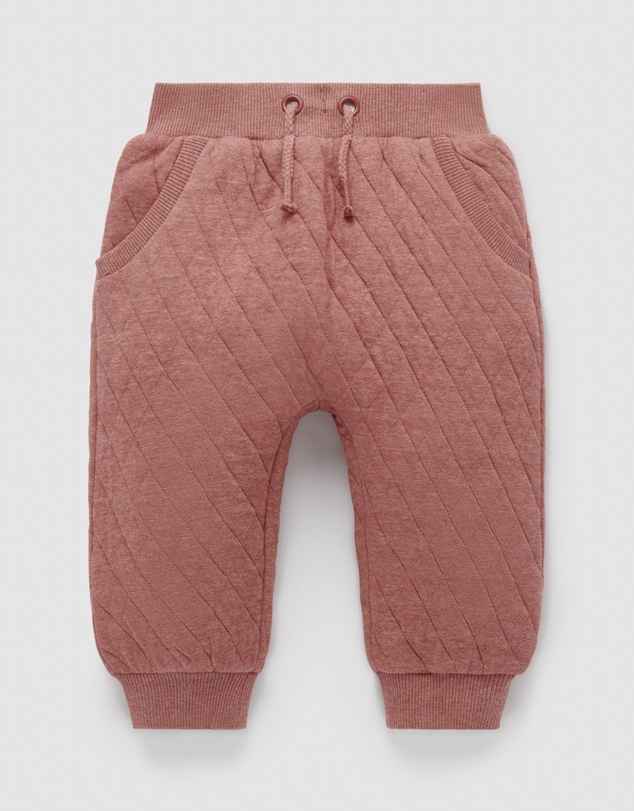 Purebaby - Quilted Track Pants -Kids-Babies