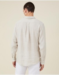 Cotton On - Linen Long Sleeve Shirt