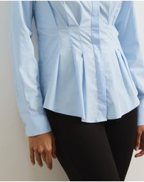 Atmos&Here - Marcy Pin Tuck Long Sleeve Shirt