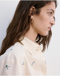 M.N.G - Embroidered Cotton Shirt