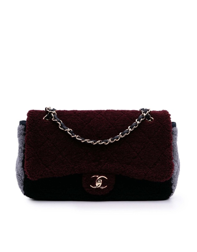 Pre-Loved by Azura Reborn - Pre-Loved Medium Quilted Shearling Single Flap