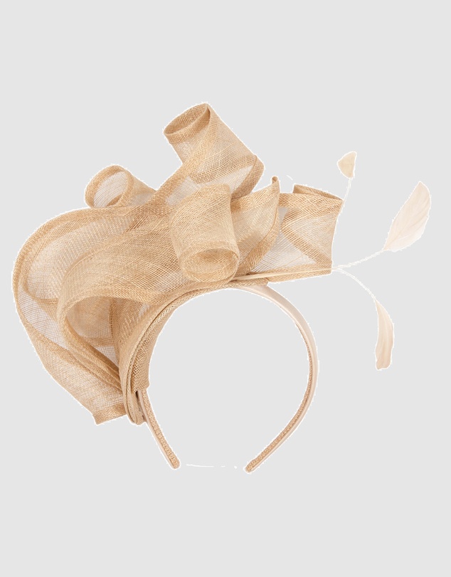 Max Alexander - Sinamay Nude Racing Fascinator