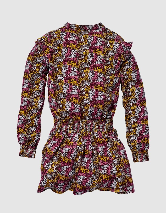 Quapi - Kae Long Sleeve Floral Dress - Kids-Teens